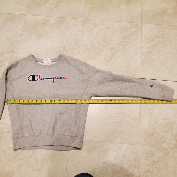 Vintage Champion Logo Spell Out Reverse Weave Sweater Sweatshirt Size S Small - Picture 7 of 10